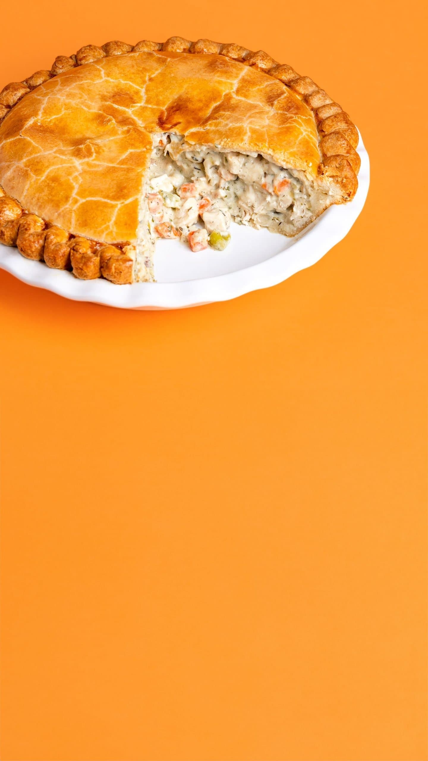 Delicious chicken pot pie